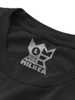 Milbea "Rook" logo screen printed neck tag