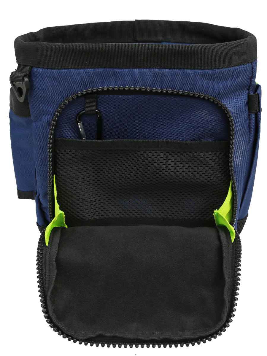 Milbea "ROOK" metal detecting finds bag in Navy. Comes with a matching sheath.